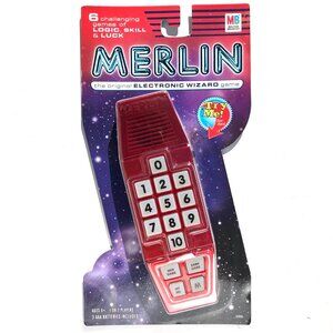 Merlin Electronic Wizard Game MB Hasbro 41695 Vintage 2003 6 Logic Skill Games
